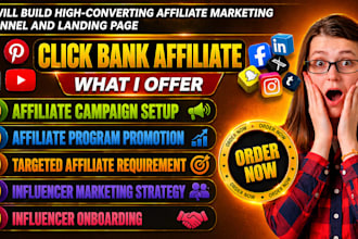 build high converting affiliate marketing funnel and landing page
