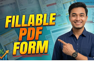 create fillable PDF form or interactive PDF form