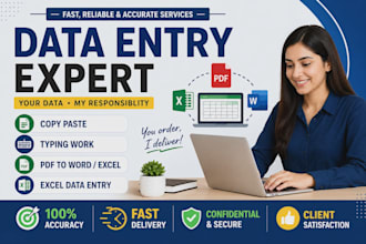 do data entry , copy paste , typing work or design logo