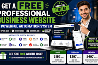 build a local business website with CRM automation and booking system