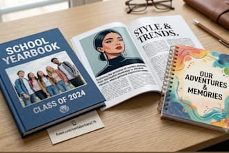 create custom yearbooks, editorial magazines and school memory books