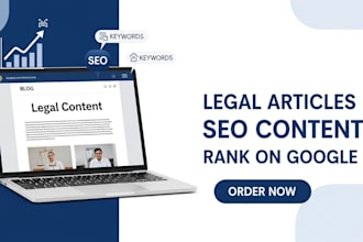 draft US or UK SEO legal articles law blog posts and legal content