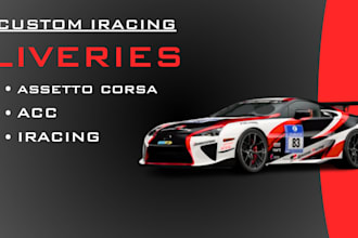 design and create custom iracing liveries