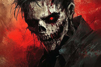 do horror character art and horror character