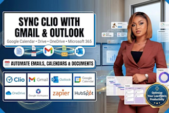 sync clio with gmail outlook calendar drive and onedrive apps