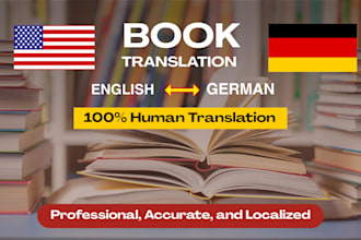 manually translate your book from french to english or german