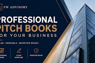 design an investor ready pitch book in ib style