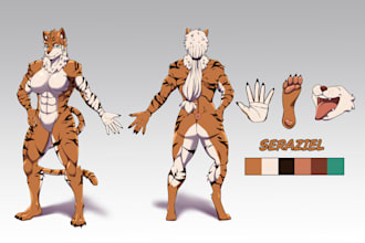 make character sheet or reference sheet for your character