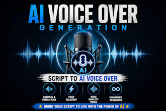 do ai voice over generation, text to speech specialist
