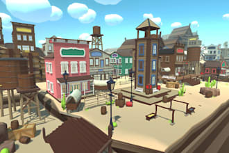 design low poly 3d models , game assets for roblox , unity