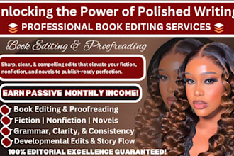 edit fiction book, fantasy, dark romance, litprg, ya, developmental book editor