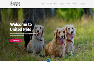 build dog walking website pet sitter pet booking pet care website redesign