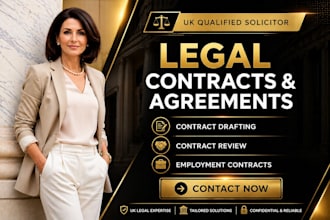 be your UK solicitor, legal contract, legal agreement, or employment contract