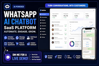 create whatsapp business ai chatbot with cloud API automation dashboard app