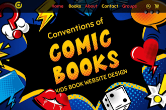 design wix comics website, wix anime website, wordpress comic redesign, shopify
