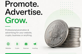 promote and advertise your website, crypto, business or anything