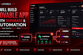convert startup lovable app supabase automate workflows using zapier make n8n