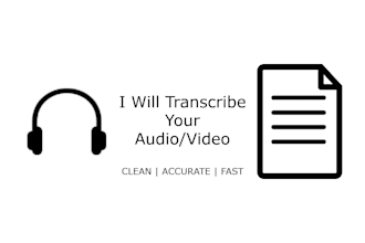 transcribe your audio or video into clear accurate text