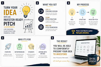 create a professional pitch for investors