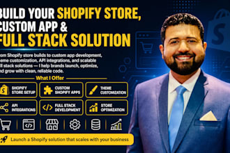 build your shopify store and custom shopify app