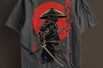 have a japanese t shirt illustration