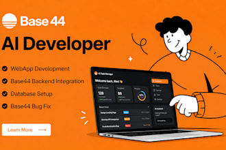 build base44 webapp, base44 database fix and backend integration with base44 app
