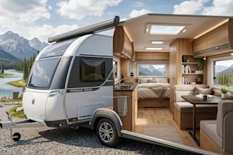 design 3d camper van interior design, 3d caravan, motorhome design and rendering