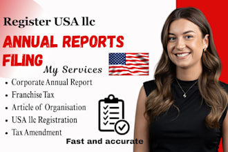 prepare and file your llc or corporation annual reports and compliance filing