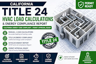 do california title 24 hvac load calculations and energy compliance report