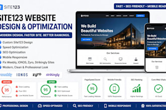 design site123 website optimize site123 seo fix weebly ionos zyro strikingly web