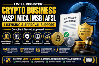 register crypto business vasp mica msb afsl licensing approve crypto financial
