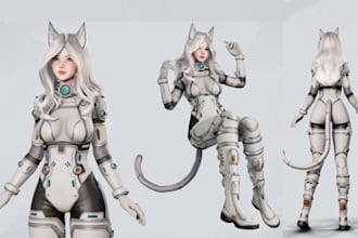vrchat avatar furry avatar vr character vrc avatar 3d model vtuber avatar anime