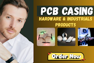 design custom pcb enclosure case and housing for 3d printing and manufacturing