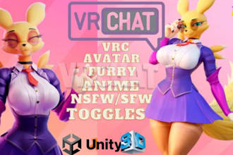 do custom vrchat avatar vrc avatar, vrc character, 3d model, furry nsfw avatar