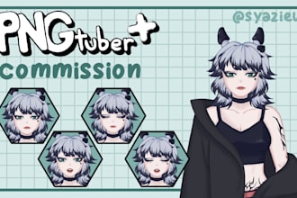 design or do customized pngtubers characters