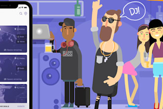 develop club finder app, nightlife, night owls app, event booking app