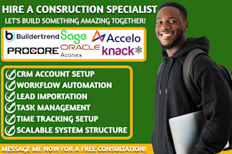 do buildertrend procore sage crm oracle aconex acello knack conwize onepagecrm