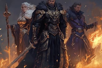 create original characters, fanart, and fantasy portraiture