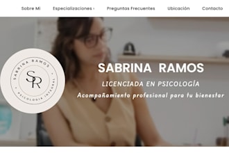build a professional portfolio website for psychologists and therapists