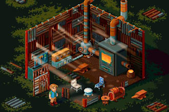 create pixel art background game assets scene animation rpg tileset tilemap