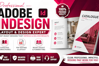 design professional adobe indesign layouts for catalogs, books, and pdf