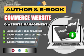 redesign comic book website, author ebook website, anime comics redesign