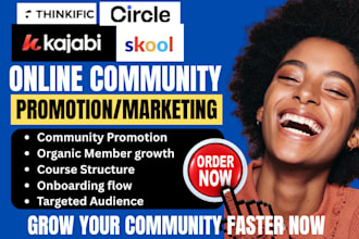 do online community promotion, kajabi, circle so, thinkific, membership growth