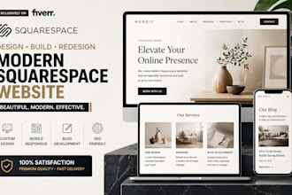 design build modern squarespace website redesign squarespace blog development