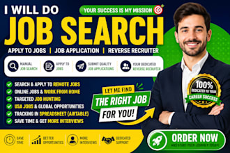 job search, apply to jobs, job application and reverse recruiter for remote job