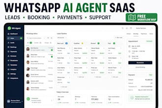 create whatsapp ai automation saas, ai agent for leads, booking, payments links