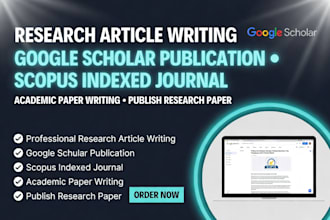 write and publish research articles on google scholar and scopus