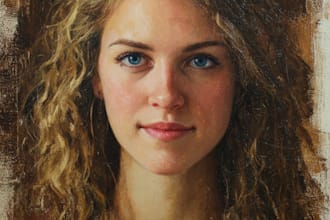paint a real oil portrait