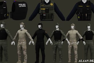 do custom fivem eup, mc kuttes, biker vest, and realistic gta 5 clothing mods