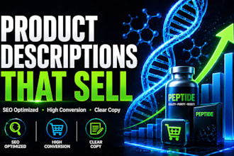 write SEO peptide product descriptions that convert